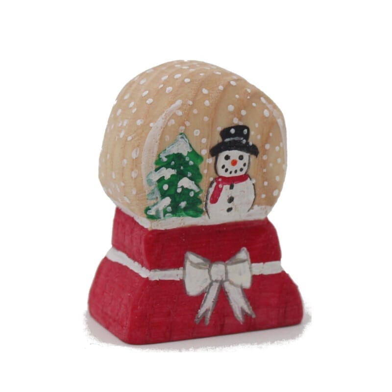 Miniature Snow Globe Snowman - by Good Shepherd Toys