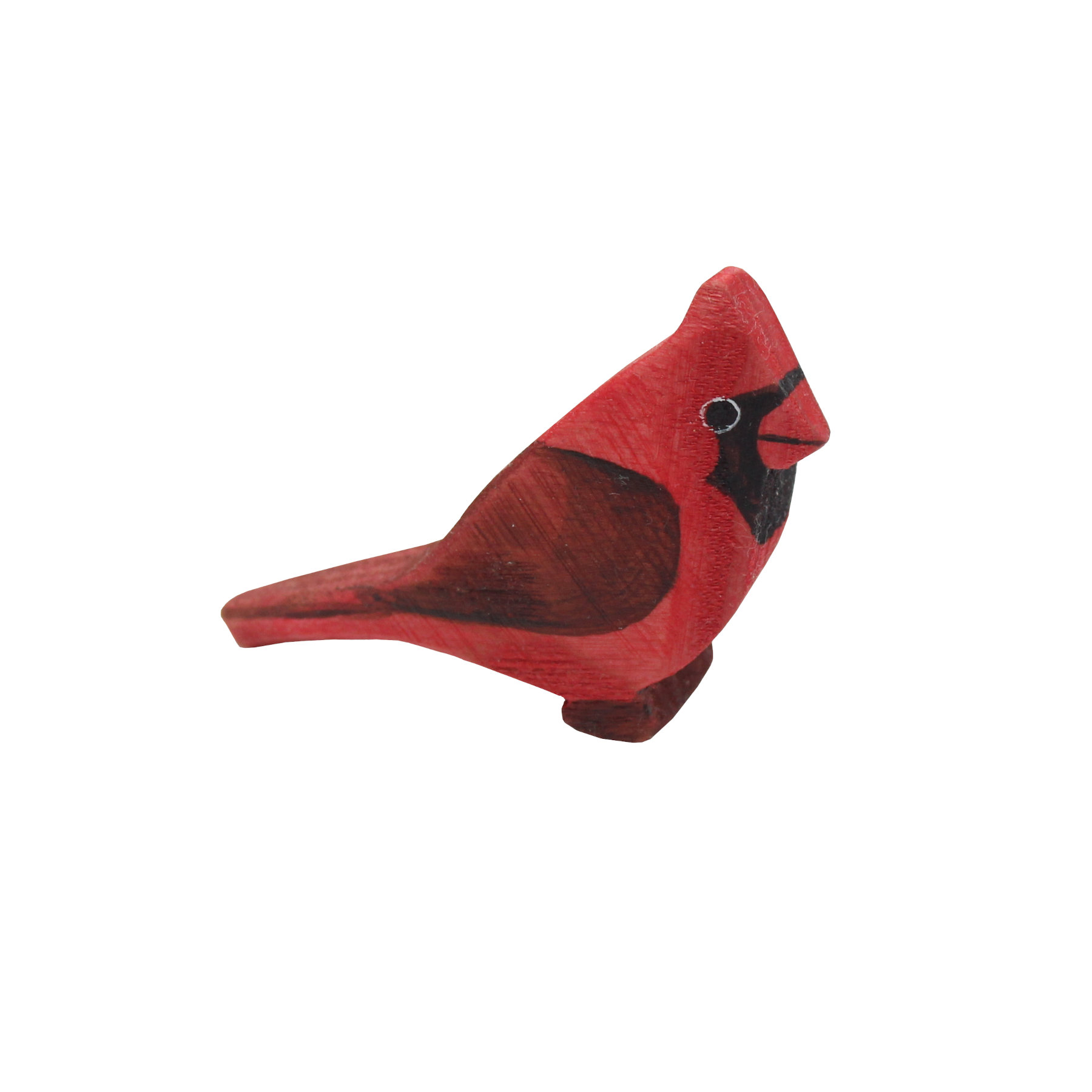 Miniature Wooden Bird Cardinal Male - by Good Shepherd Toys
