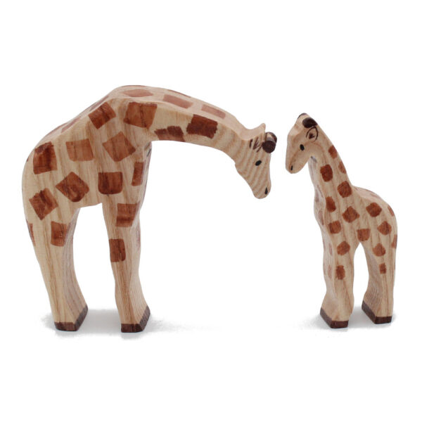 Mother and Child Giraffe Wooden Figures by Good Shepherd Toys