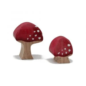 Mushrooms Wooden Figures