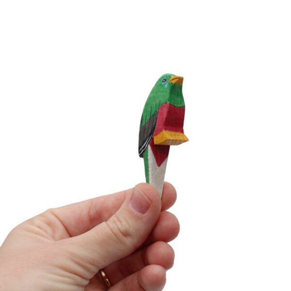 Narina Trogon Wooden Bird In Hand by Good Shepherd Toys