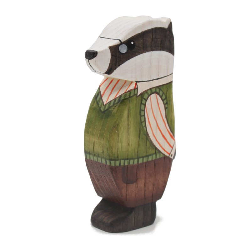 Old Man Badger Figure - by Good Shepherd Toys