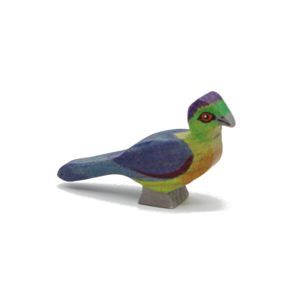 Purple-crested Turaco Wooden Bird by Good Shepherd Toys