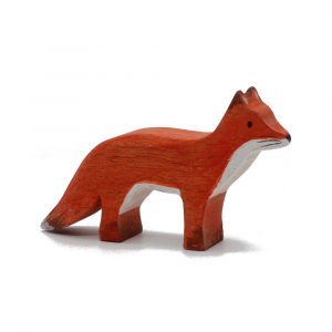 Red Fox Standing Wooden Figure