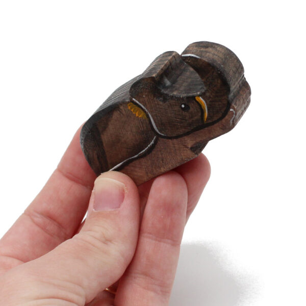 Rhino Beetle Wooden Figure in Hand - by Good Shepherd Toys