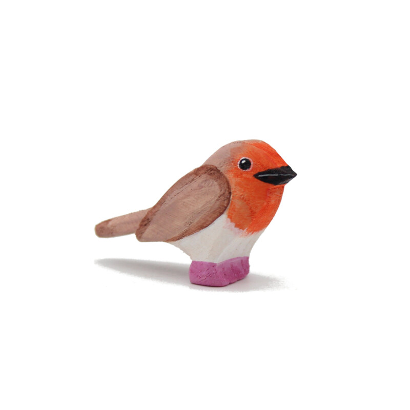 Robin Red Breast Wooden Bird in Hand - by Good Shepherd Toys