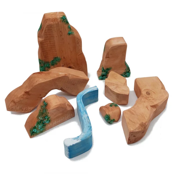 Rocks and Waterfall - Flatlay - by Good Shepherd Toys