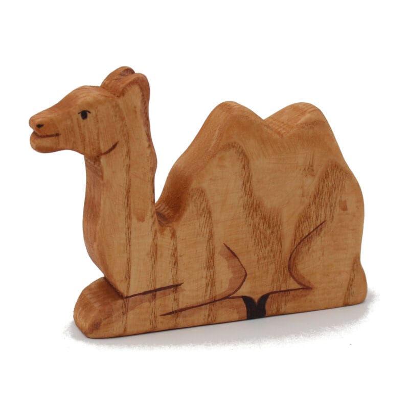 Sitting Camel Wooden Figure - by Good Shepherd Toys