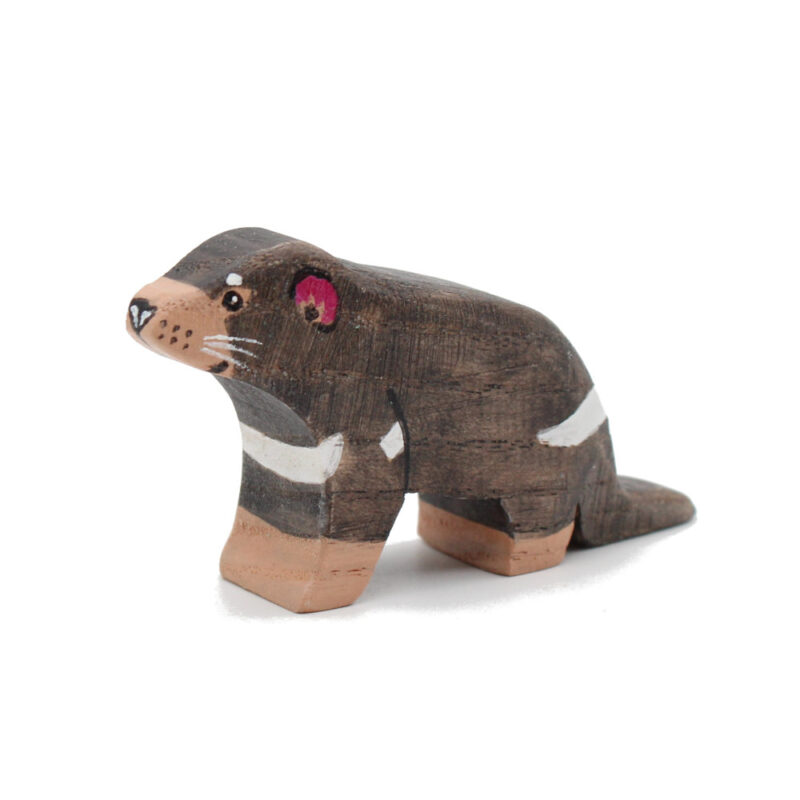 Tasmanian Devil Wooden Figure - by Good Shepherd Toys