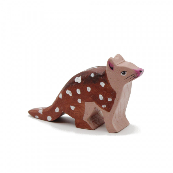 Tiger Quoll Wooden Figure - by Good Shepherd Toys