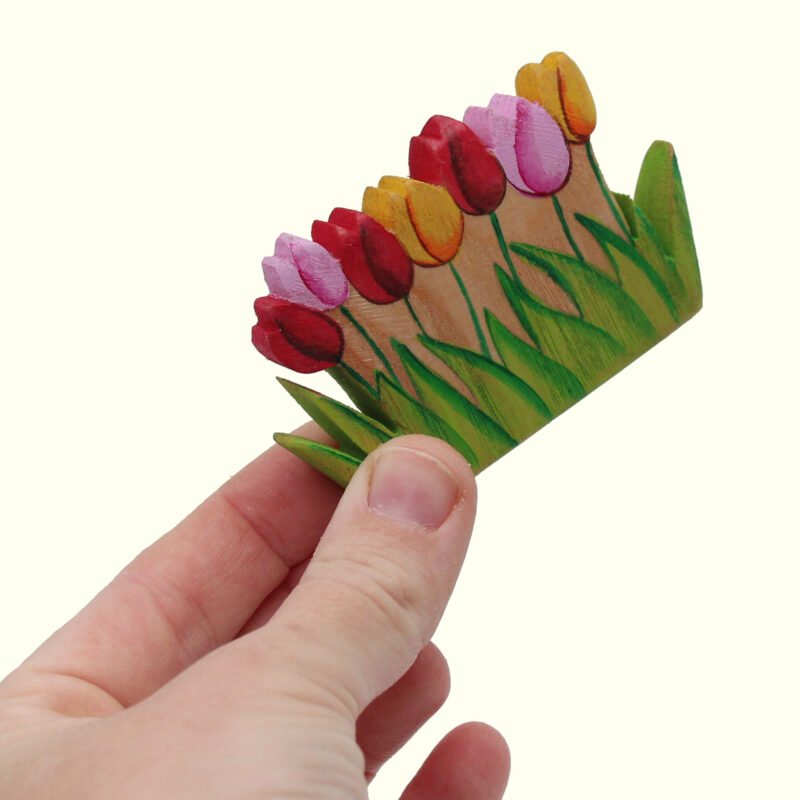 Tulip Border Wooden Plant in Hand - by Good Shepherd Toys