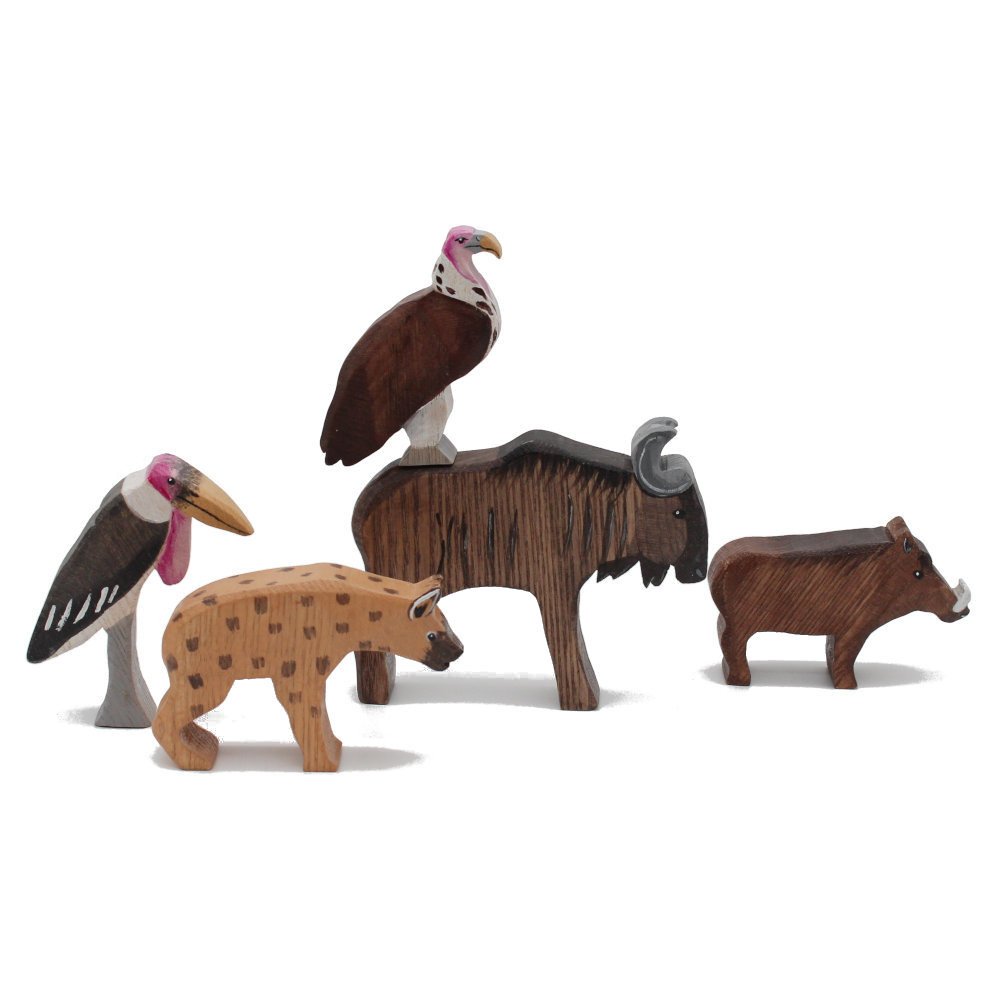 Ugly Five Wooden Animal Set (5 Figures) - Good Shepherd Toys