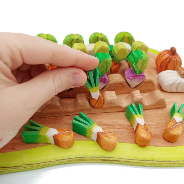 Vegetable Garden Set - Spring Onion in Hand - by Good Shepherd Toys