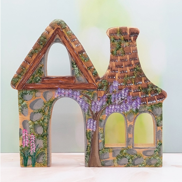 Victorian Stone Cottage - Outside - A Limited Edition art work collectible by Dominique