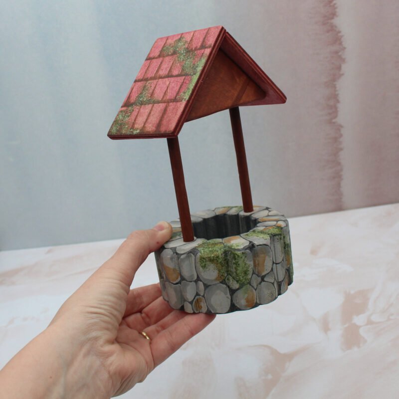 Wooden Wishing Well in Hand - by Good Shepherd Toys