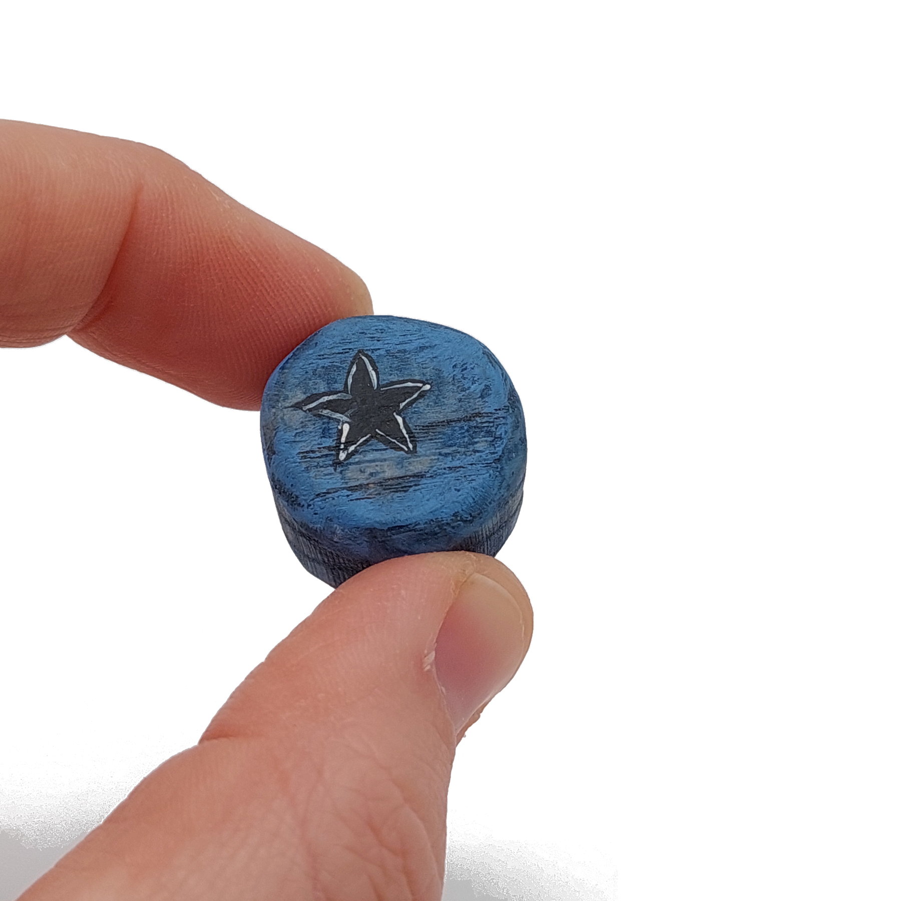 Wooden Blueberry Miniature - In hand - by Good Shepherd Toys.jpg