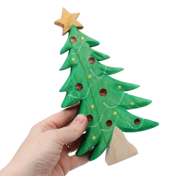 Wooden Christmas Tree In Hand - by Good Shepherd Toys