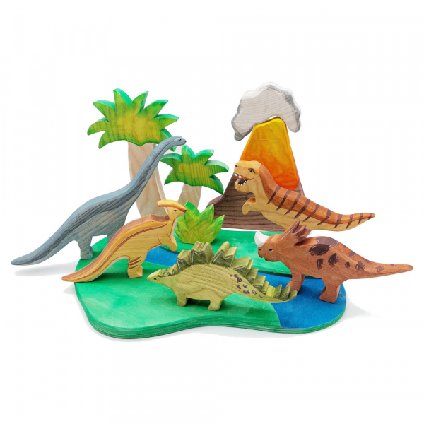 Wooden Dinosaur Set - by Good Shepherd Toys