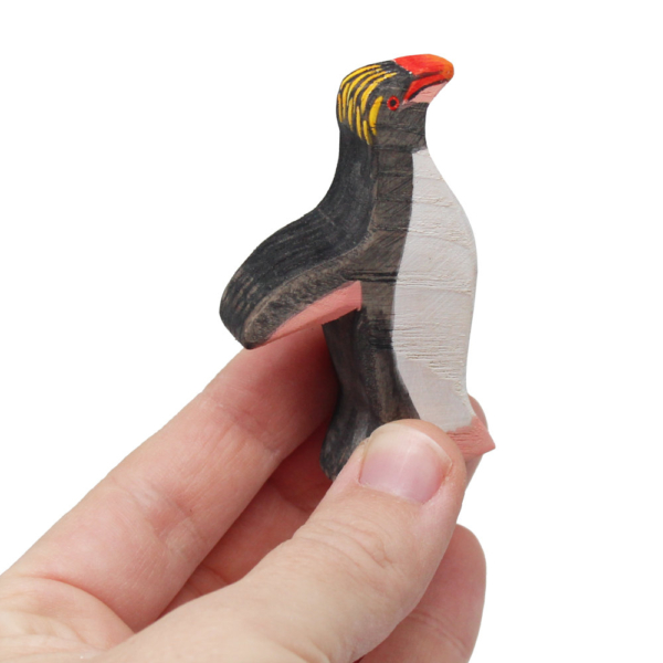 Wooden Macaroni Penguin in Hand - by Good Shepherd Toys