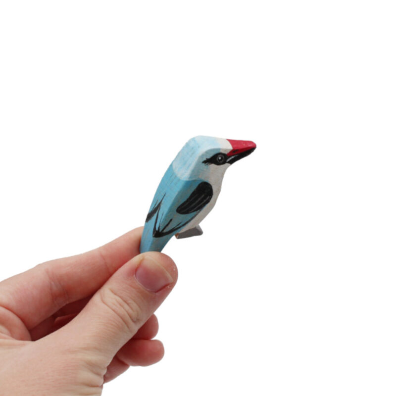 Woodland Kingfisher Wooden Bird In Hand by Good Shepherd Toys